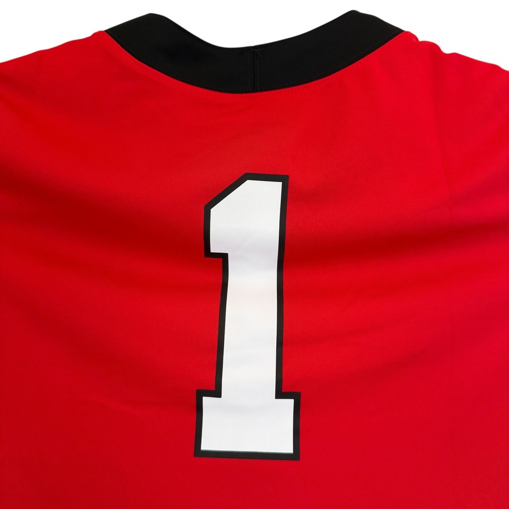 Nike Georgia Bulldogs Women's Red Football 1 Jersey Medium Dri-FIT NCWF-08AR NEW - Picture 10 of 12